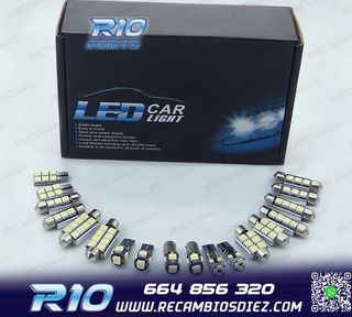 KIT 13 BOMBILLAS LED INTERIOR PARA OPEL ASTRA H OPC GTC CARA