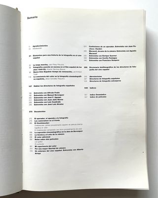 Directores de fotografía del cine español.