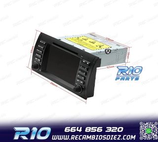 RADIO GPS ANDROID 12 QUAD CORE BMW X5 E53 99-06
