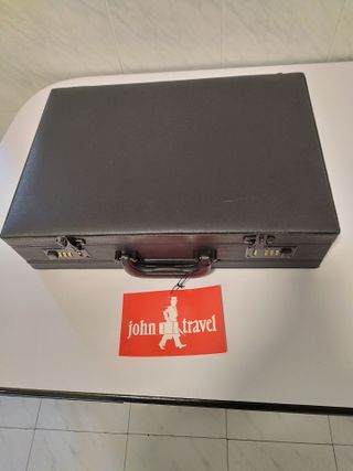 Maletín Portafolios Negro 1986 Nuevo