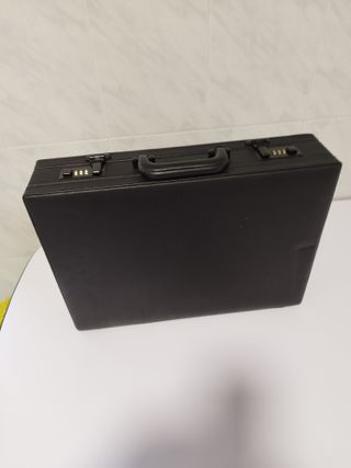 Maletín Portafolios Negro 1986 Nuevo