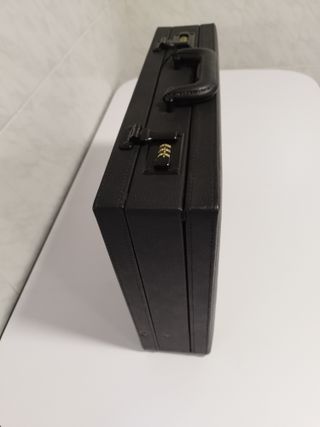 Maletín Portafolios Negro 1986 Nuevo