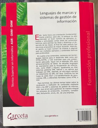 Lenguajes de marcas y sistemas de gestión de la...