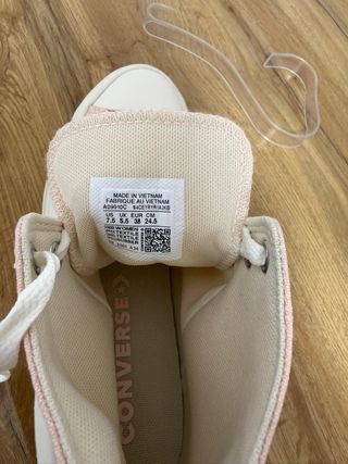 Converse plataforma rosa