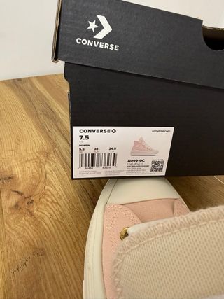 Converse plataforma rosa