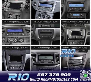 RADIO GPS ANDROID 11 PARA VOLKSWAGEN VW SEAT SKODA HEXA-CORE