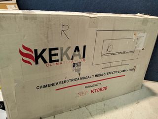 Chimenea Eléctrica Decorativa Kekai Minnesota 1600W LED