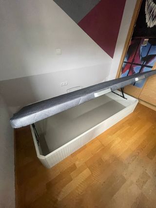 Canapé abatible lateral madera y tela