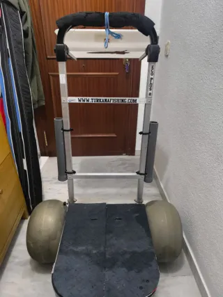 Carro de pesca surfcasting con ruedas globo