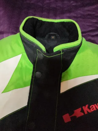 Chaqueta Kawasaki Verde y Negra