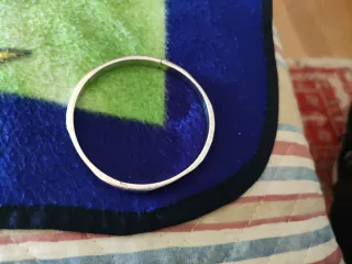 Bracciale rigido Argento Lucido manetta grammi 23