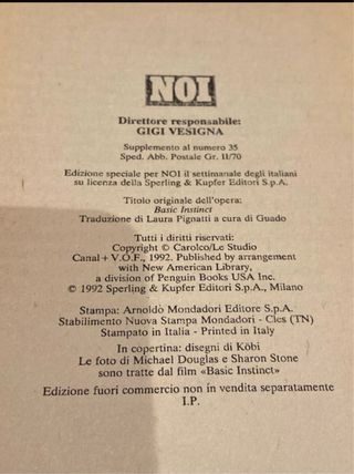 Libro Basic Instinct