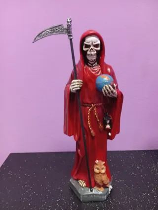 Santa Muerte Roja 40cm Figura