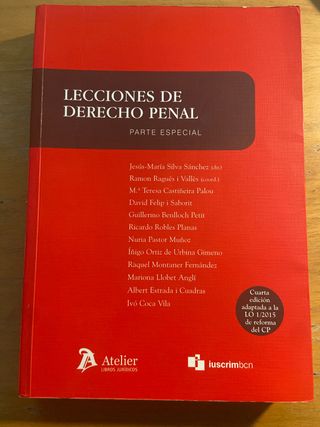Lecciones de derecho penal. Parte especial: 4ª ...