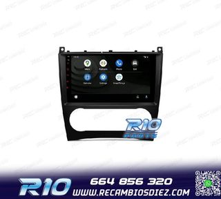RADIO GPS ANDROID 13 PARA MERCEDES CLASE C W203 CLK W209 G W