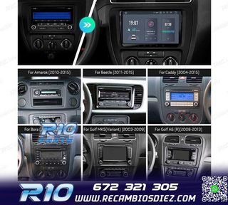 RADIO GPS ANDROID 11 PARA VOLKSWAGEN VW SEAT SKODA HEXA-CORE