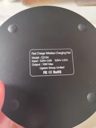 Cargador Inalámbrico UGREEN Negro