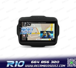 RADIO GPS ANDROID 14 PARA JEEP RENEGADE 15-20