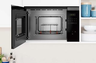 Microondas Encastrable Negro y Acero inox