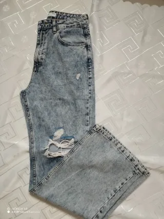 Vaqueros mujer rotos efecto lavado