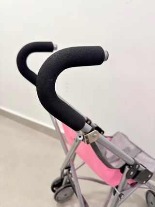 Carrito pequeño rosa para muñeca
