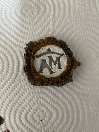 Rosetas de resina con tus iniciales