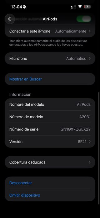 Apple AirPods 2.ª gen A2031