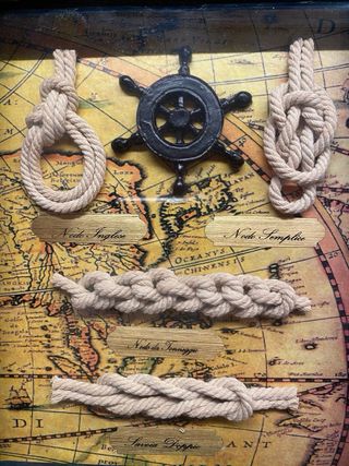 Portachiavi da parete stile Marine in legno