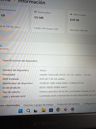 Portátil Teclast Gris