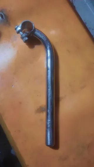 Attacco manubrio bici cromato