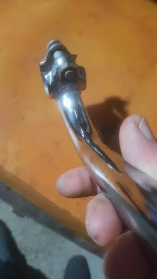 Attacco manubrio bici cromato