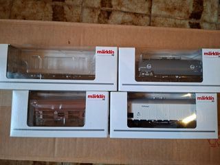 4 Vagones Märklin H0 DB Época III