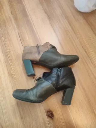 Botines Camper Talla 38 Negro/Marrón