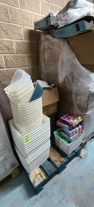 Lote 25 palets mercancía variada