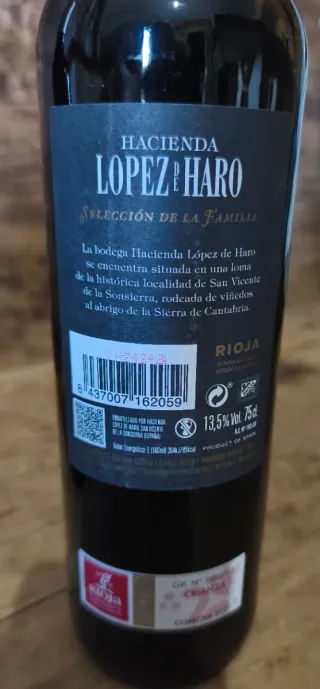 Vino López de Haro Crianza 2021 Rioja 75cl