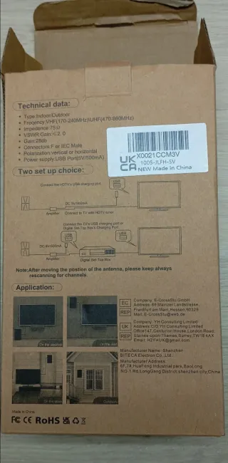 Antena TV HDTV Interior/Exterior HD012