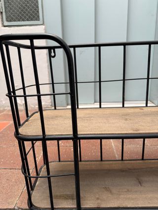 Estantería hierro y metal 80x20x40cm