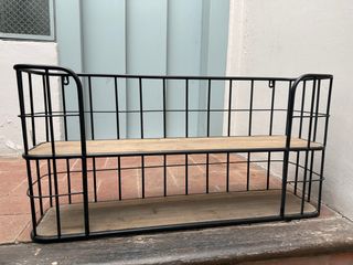 Estantería hierro y metal 80x20x40cm