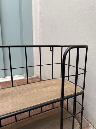 Estantería hierro y metal 80x20x40cm