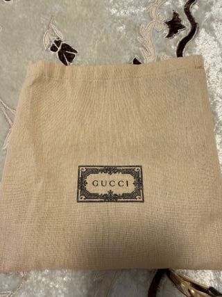 Cintura Gucci Pelle Nera Fibbia Oro