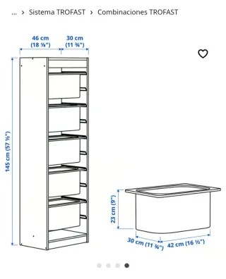 Mueble Almacenaje Juguetes Trofast IKEA