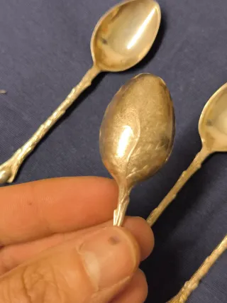 6 cucharas café antiguas