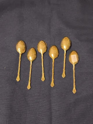 6 cucharas café antiguas