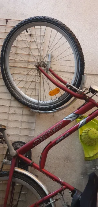 Bicicleta de paseo roja
