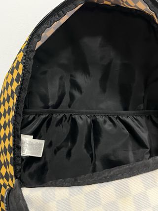 Mochila Vans Checkerboard Negra y Amarilla