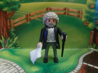 Playmobil Figura Hombre Mayor Bastón Pañuelo