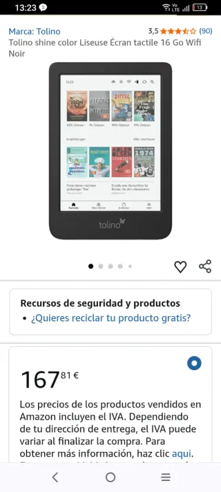 2 libros inteligentes marca Sony y tolino
