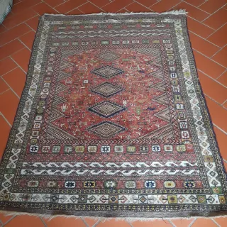 Tappeto Persiano Lana Multicolor