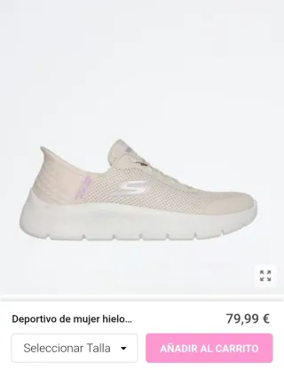 Zapatillas Skechers Go Walk Blancas Moradas