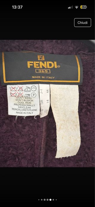 Giacca Fendi viola